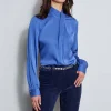 Elie Tahari Tops & Sweaters-Silk Draped Neck Shirt