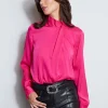 Elie Tahari Tops & Sweaters-Silk Draped Neck Shirt