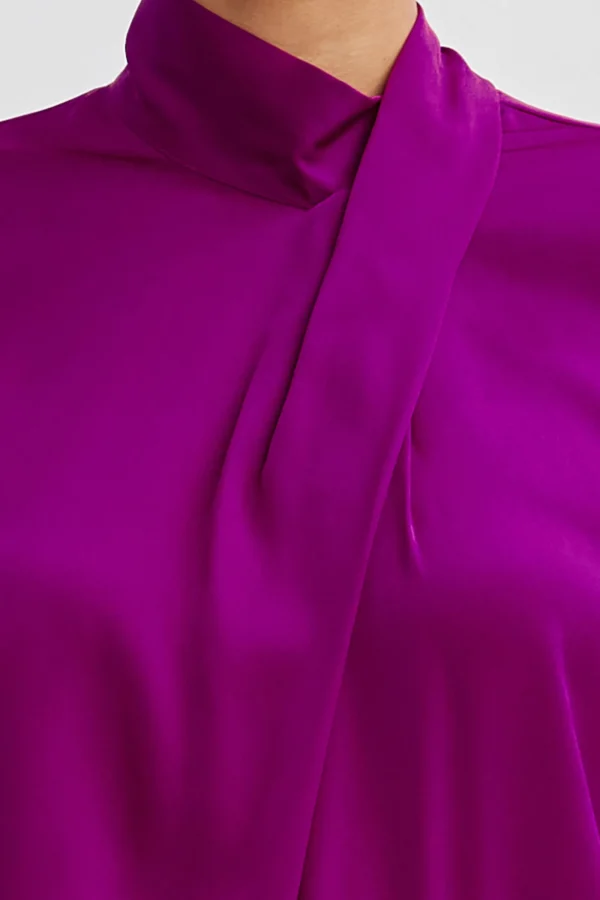 Elie Tahari Tops & Sweaters-Silk Draped Neck Shirt