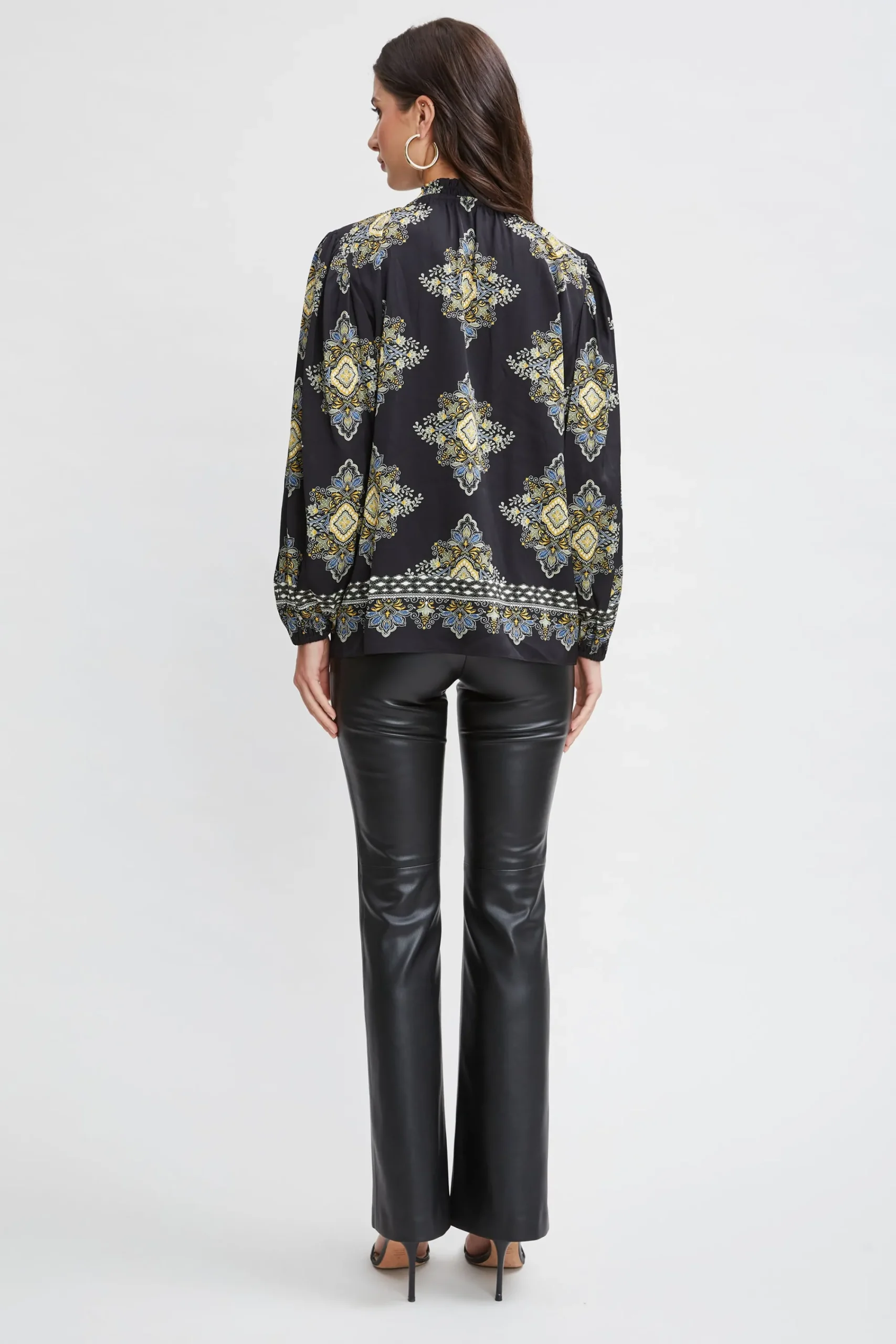 silk_geometric_shirt_4.webp Elie Tahari Tops & Sweaters-Silk Geometric Shirt
