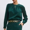 Elie Tahari Tops & Sweaters-Silk Keyhole Shirt