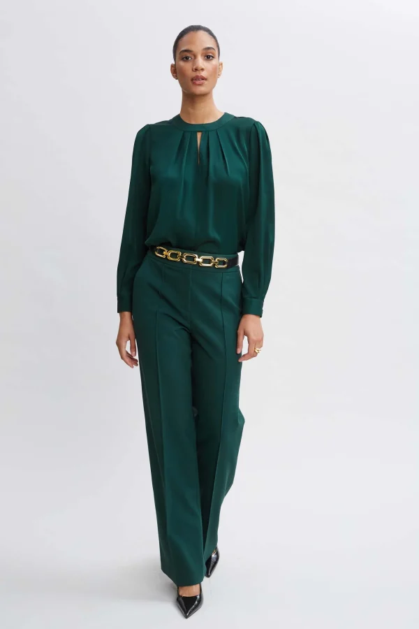 Elie Tahari Tops & Sweaters-Silk Keyhole Shirt