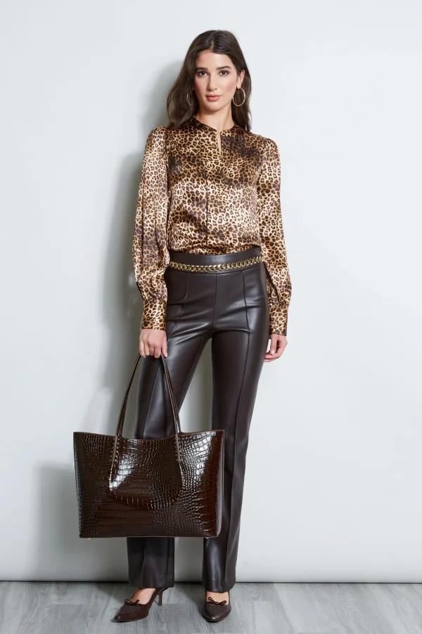 Elie Tahari Tops & Sweaters-Silk Ocelot Print Shirt