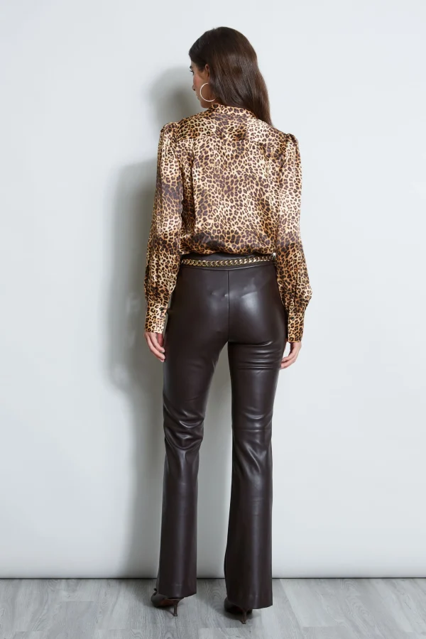 Elie Tahari Tops & Sweaters-Silk Ocelot Print Shirt