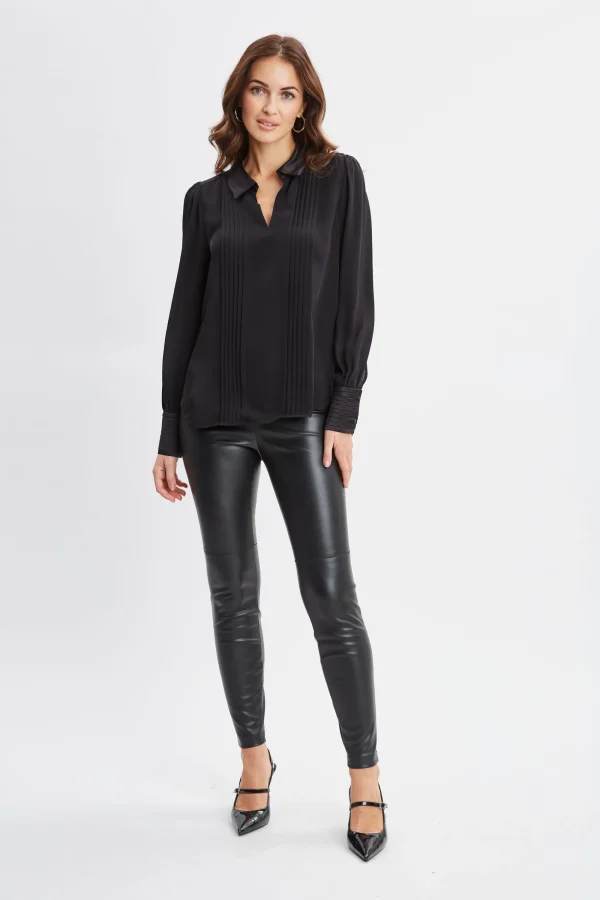 Elie Tahari Tops & Sweaters-Silk Pintuck Shirt