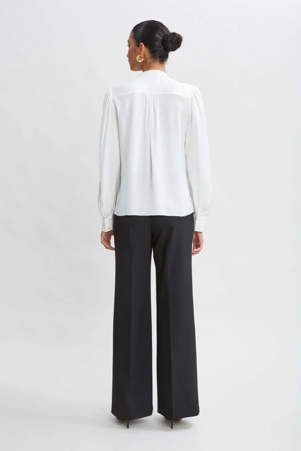 Elie Tahari Tops & Sweaters | Suiting-Silk Ruffle Button Down Shirt