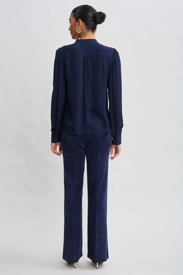 Elie Tahari Tops & Sweaters | Suiting-Silk Ruffle Button Down Shirt