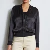 Elie Tahari Jackets & Blazers-Silk Satin Bomber Jacket