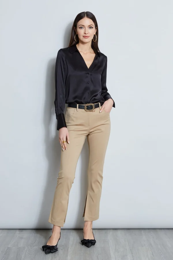 Elie Tahari Tops & Sweaters-Silk Satin Button Down Shirt