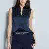 Elie Tahari Tops & Sweaters-Silk Satin Contour Shirt