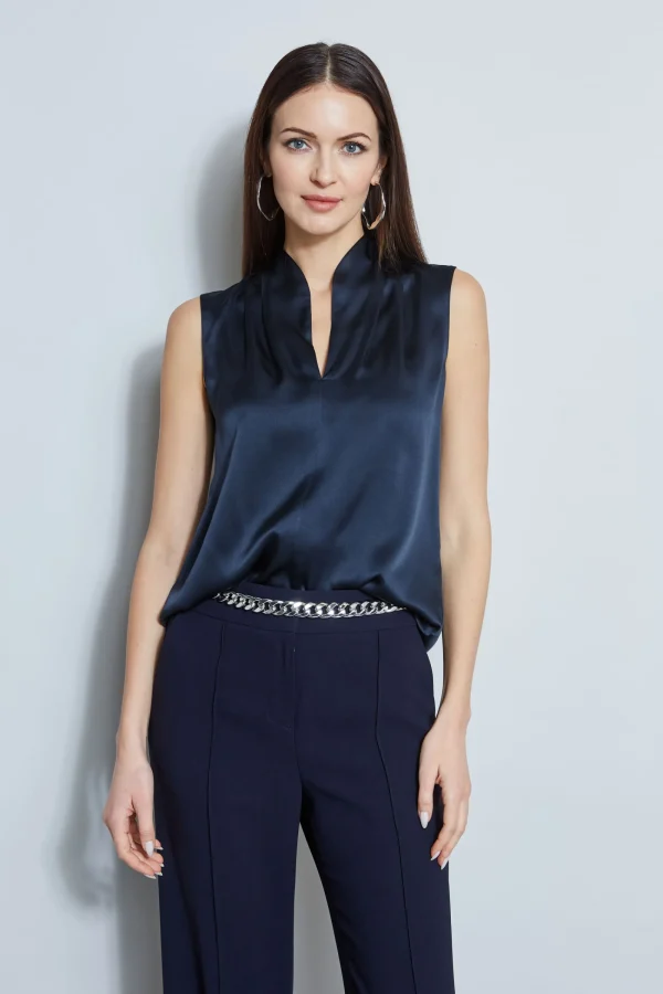 Elie Tahari Tops & Sweaters-Silk Satin Contour Shirt