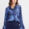 Elie Tahari Tops & Sweaters-Silk Satin Night Shadow Shirt