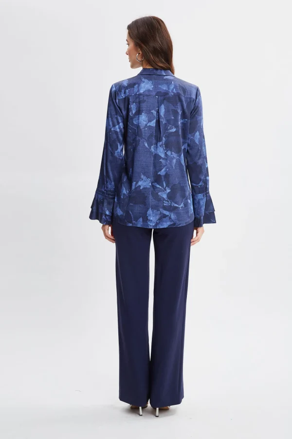 Elie Tahari Tops & Sweaters-Silk Satin Night Shadow Shirt