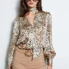 Elie Tahari Tops & Sweaters-Silk Satin Winter Safari Shirt