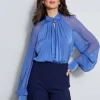 Elie Tahari Tops & Sweaters-Silk Twist Keyhole Shirt