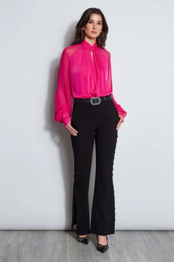 Elie Tahari Tops & Sweaters-Silk Twist Keyhole Shirt