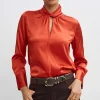 Elie Tahari Tops & Sweaters-Silk Twist Neck Shirt