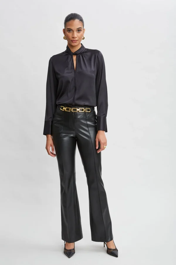 Elie Tahari Tops & Sweaters | Suiting-Silk Twist Neck Shirt