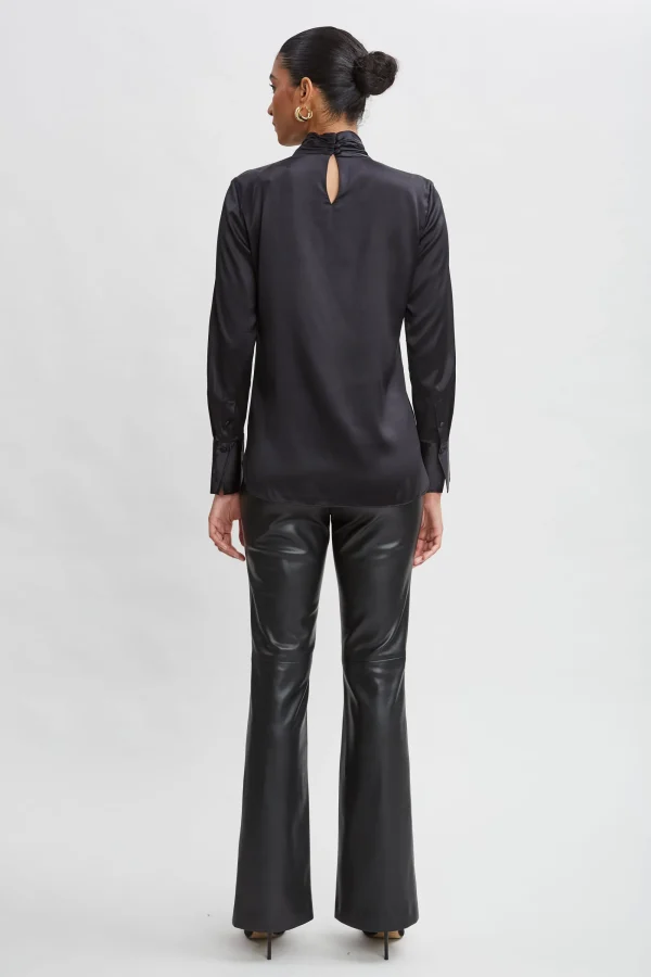 Elie Tahari Tops & Sweaters | Suiting-Silk Twist Neck Shirt