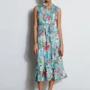 Elie Tahari Dresses & Jumpsuits | Sleeveless Dresses-Silk Wild Meadow Shirt Dress