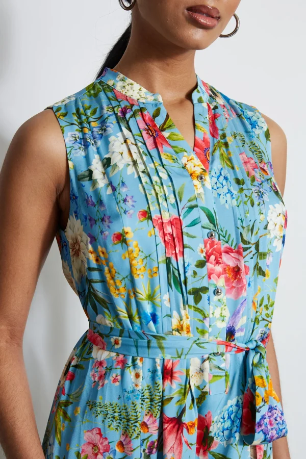 Elie Tahari Dresses & Jumpsuits | Sleeveless Dresses-Silk Wild Meadow Shirt Dress