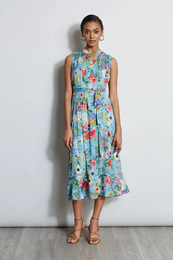 Elie Tahari Dresses & Jumpsuits | Sleeveless Dresses-Silk Wild Meadow Shirt Dress