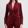 Elie Tahari Jackets & Blazers | Suiting-Single Button Velvet Blazer