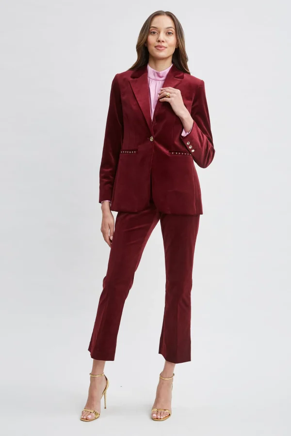 Elie Tahari Jackets & Blazers | Suiting-Single Button Velvet Blazer