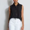 Elie Tahari Tops & Sweaters-Sleeveless Button-Down Shirt