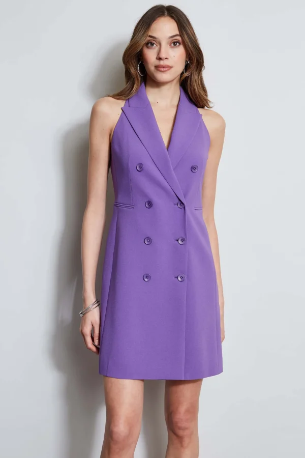 Elie Tahari Dresses & Jumpsuits | Sleeveless Dresses-Sleeveless Double Breasted Blazer Dress