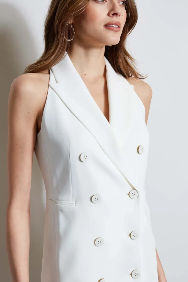 Elie Tahari Dresses & Jumpsuits | Sleeveless Dresses-Sleeveless Double Breasted Blazer Dress