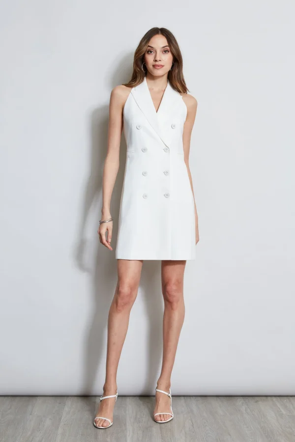 Elie Tahari Dresses & Jumpsuits | Sleeveless Dresses-Sleeveless Double Breasted Blazer Dress