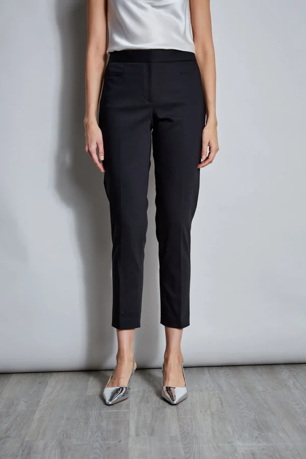 Elie Tahari Bottoms-Slim Cotton Pocket Pant