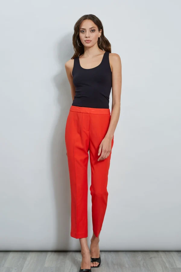 Elie Tahari Bottoms-Slim Fit Ankle Pant