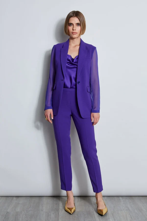 Elie Tahari Bottoms | Suiting-Slim Fit Crepe Pant