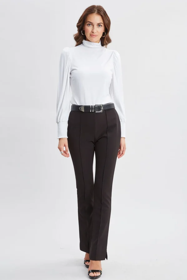 Elie Tahari Tops & Sweaters-Smocked Turtleneck Knit