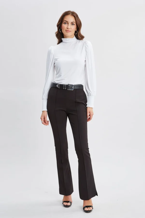 Elie Tahari Tops & Sweaters-Smocked Turtleneck Knit