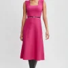 Elie Tahari Dresses & Jumpsuits | Sleeveless Dresses-Square Neck Belted Sweater Dress