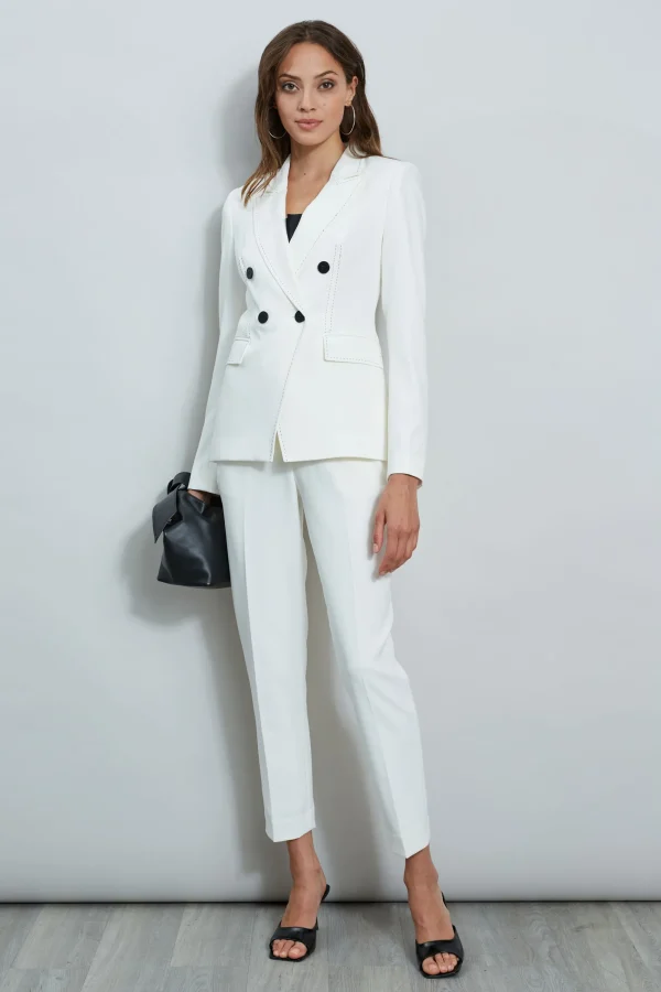 Elie Tahari Jackets & Blazers-Stitch Double Breasted Blazer