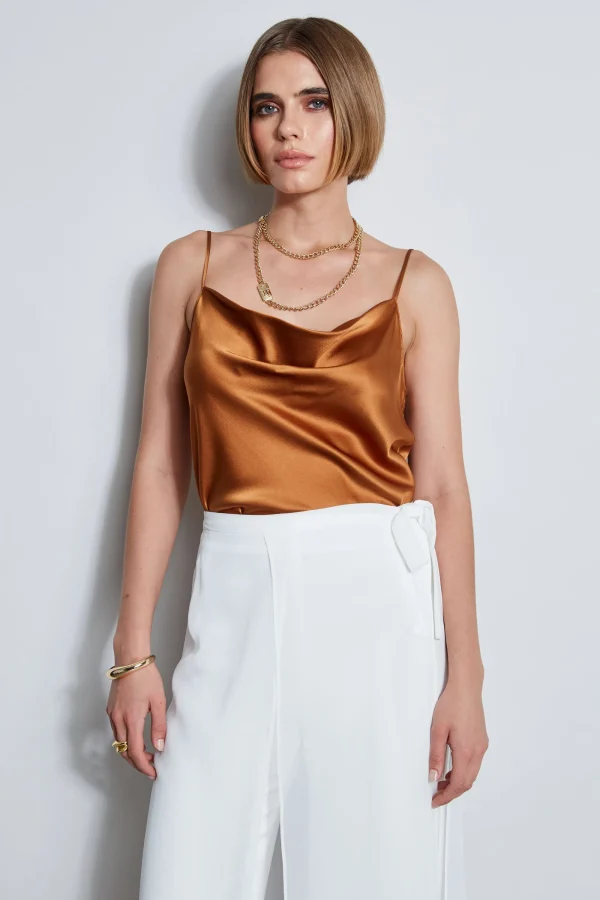 Elie Tahari Tops & Sweaters-Stretch Silk Satin Cami