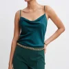 Elie Tahari Tops & Sweaters | Suiting-Stretch Silk Satin Cami