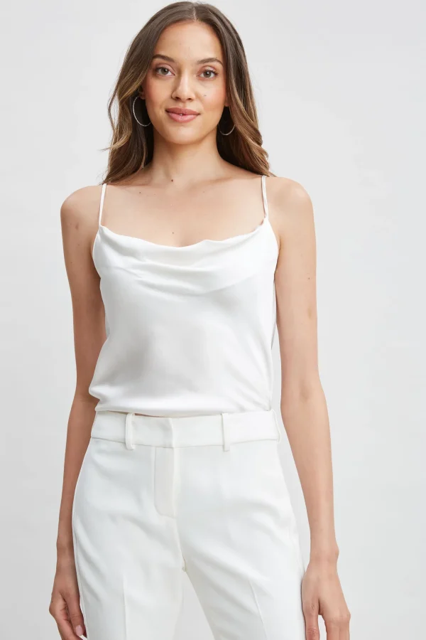 Elie Tahari Tops & Sweaters | Suiting-Stretch Silk Satin Cami