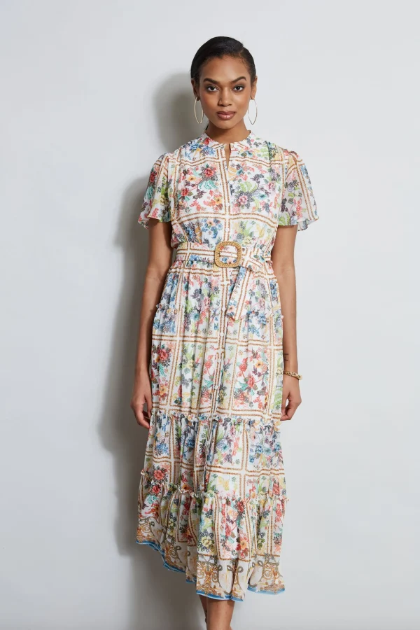 Elie Tahari Dresses & Jumpsuits | Short Sleeve Dresses-Summer Palace Belted Dress