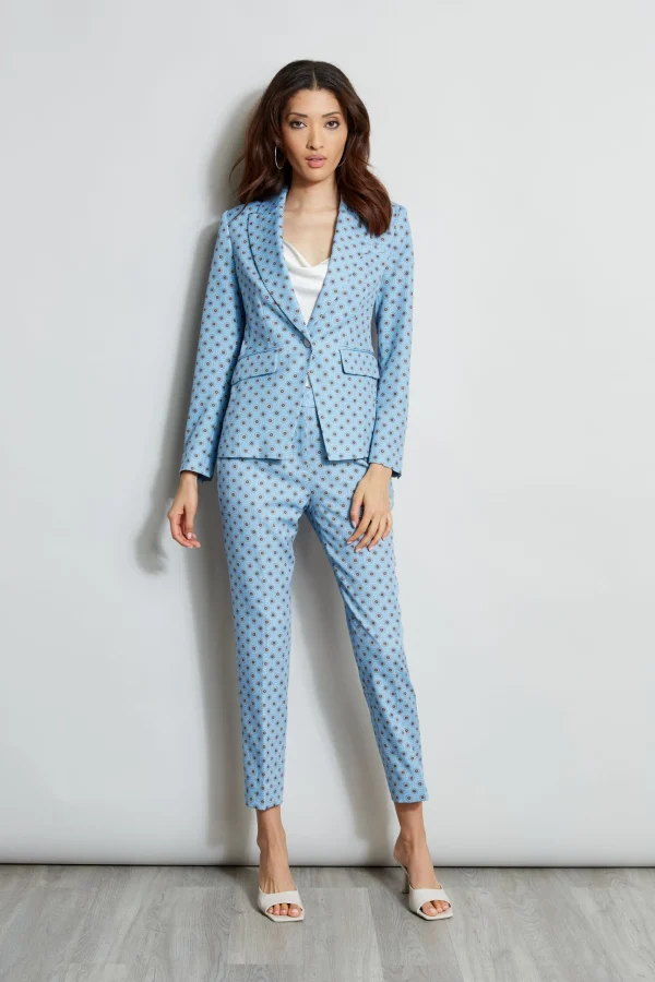 Elie Tahari Jackets & Blazers-Sun Print Single Button Blazer