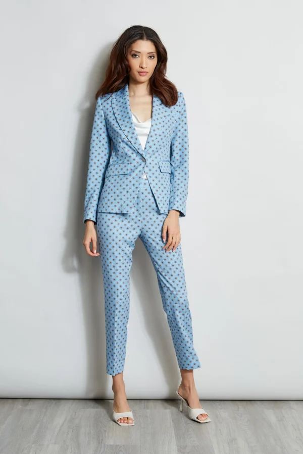 Elie Tahari Jackets & Blazers-Sun Print Single Button Blazer