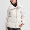 Elie Tahari Coats-Tahari Asymmetric Short Puffer Coat