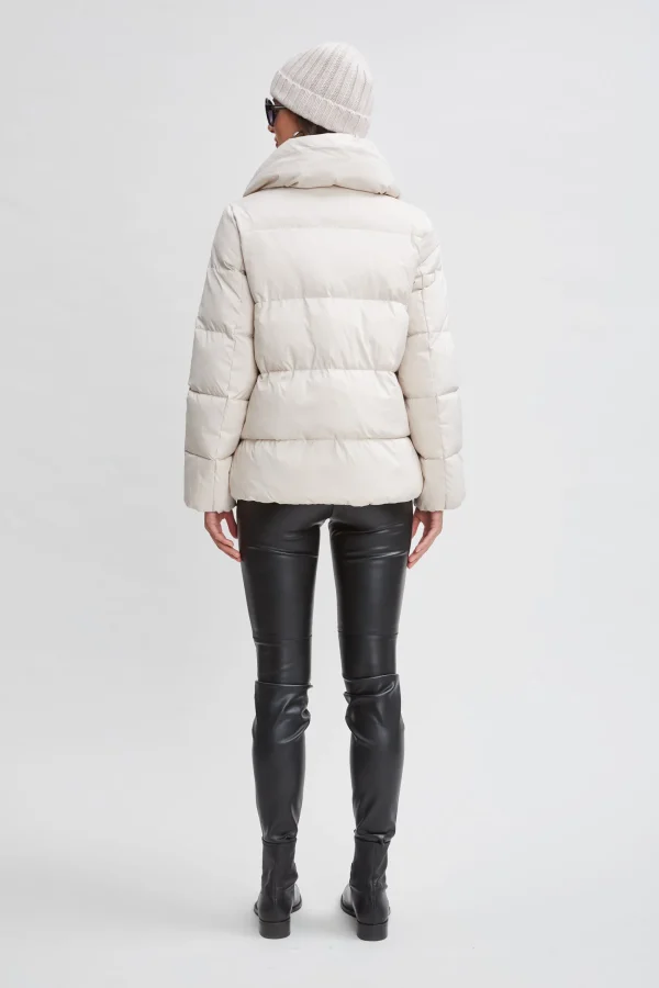 Elie Tahari Coats-Tahari Asymmetric Short Puffer Coat