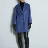 Elie Tahari Coats-Tahari Double Face Wool Blend Two Button Coat