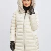 Elie Tahari Coats-Tahari Faux Fur Collar Puffer Coat