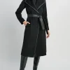 Elie Tahari Coats-Tahari Juliette Double Face Wool Coat